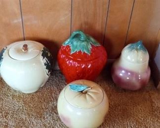 Ceramic Fruit Cookie Jars