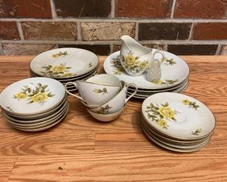 Harmony House Yellow Rose China Set