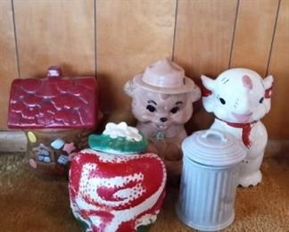 Smokey The Bear Elephant Old Woman In A Shoe Cookie Jar