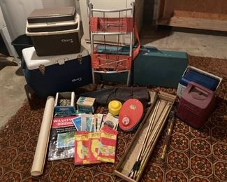 Vintage Folding Picnic Table Arrowheads Coolers And More