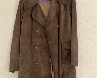 Vintage Womens Suede Coat Made In Mexico