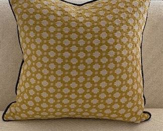Celerie Kemble Down-Filled Pillow. Measures 16" x 16."