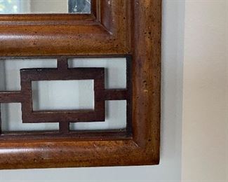 Vintage Asian-Style Wood Mirror - 2 Available. Each Measures 20" x 50". Photo 2 of 2. 