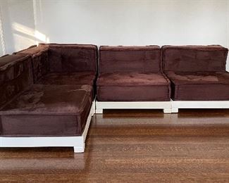 Pottery Barn Teen Cushy 4- Piece Seating & Base Set. Overall Measurement 66" x 97."  Photo 1 of 2.  