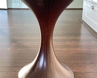 Arteriors Round Black Walnut Accent / Martini Table. Measures 14" D x 19" H. Photo 1 of 2. 