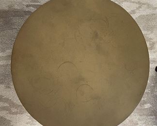 Niedermaier Bentley Round Side Tables with Gold Powercoat - 2 Available. Each Measures 18" D x 18" H. Photo 2 of 2. 
