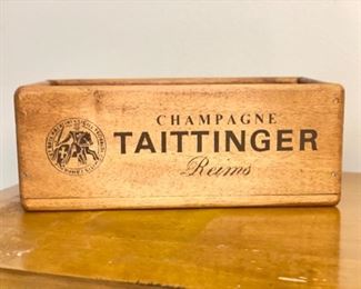 Taittinger Champagne Wood Box. 