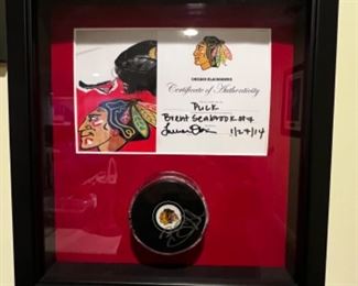 Framed puck