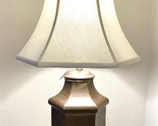 $280. Vintage Wildwood Oxidized Gorgeous Table Lamp. Brown is back! These are expensive - look 'em up! Lamp: 8.5 x 33. Shade: 15.75 W