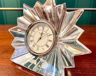 $24. Waterford Starburst Clock.