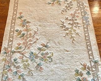 $150. Vintage Knotted Wool Rug. 4 x 6.