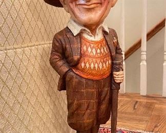 $120. Jo Mead Happy Golfer Statue. 8 x 8 x 23.