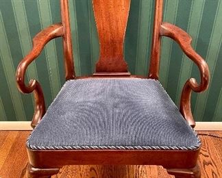 $1500. Custom Upholstered Dining Chairs. Set of 6, includes two armchairs. Excellent condition! 18.5 x 23 x 40.