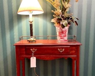 $100. Occasional Table by Hitchcock. 11 x 30 x 29.5.