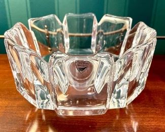 $60. Orrefors Sweden Crystal Bowl.