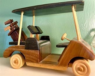 $20 Wooden Golf Cart. Everyone knows someone who loves golf!