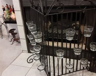 Cast Iron Candle Screen