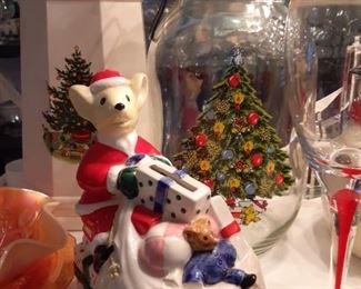 X-Mas Mouse Bank,  insulated coffee container, X-Mas Jar