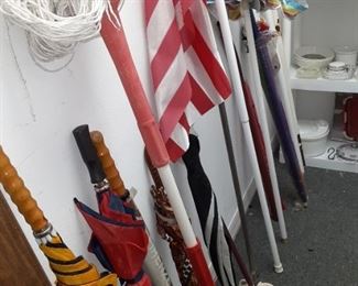 Umbrella's & Flag