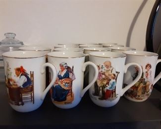 Norman Rockwell Coffee Cups