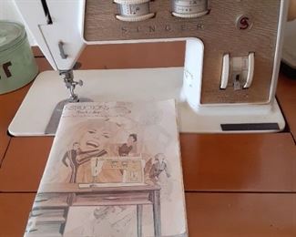 Sewing Machine with Cabinet