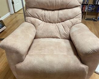 Lazy boy, large recliner, soft suede