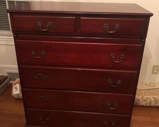 Beautiful mahogany chest wit matching vanity
