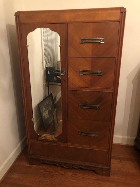Lovely art deco waterfall wardrobe