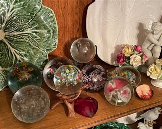 Glass paperweights 
