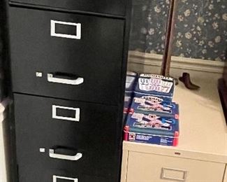FILING CABINETS, SHOE LASTS, DOMINO SETS