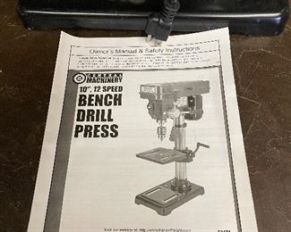CENTRAL MACHINERY 10" 12 SPEED BENCH DRILL PRESS