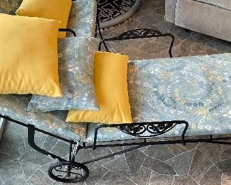 Wrought Iron Patio Furniture Chaise Lounge
