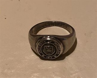 Sterling University of Michigan ladies ring