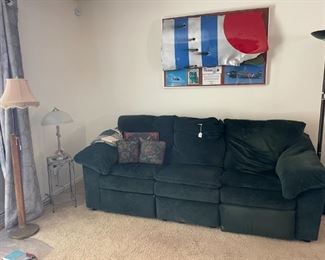 Green reclining Couch
