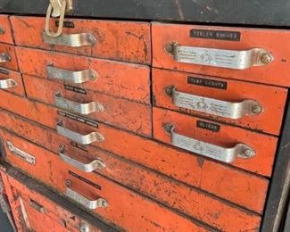 Vintage 1965 Machinist Rem Line Tool Chest