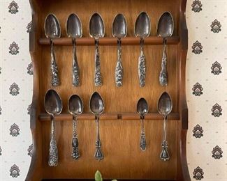 Vintage sterling silver spoon collection