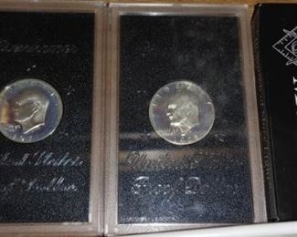 Silver proof dollars