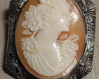 Beautiful cameo and lots of other  Sterling silverjewelry turquoise sterling silver