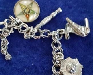 Masonic charm bracelet