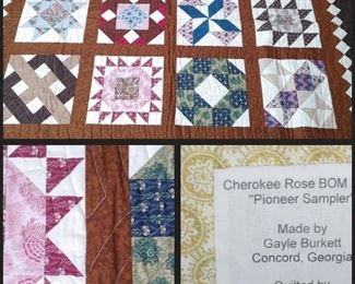 Cherokee rose quilt... I will post some more pictures of the quilts but obviously I will not be able to post all of them so it’s really important that you come if you’re interested in the quilts 