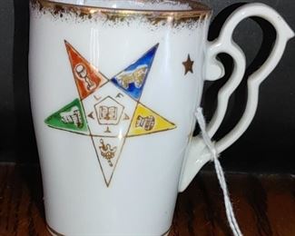 Vintage porcelain Masonic cup