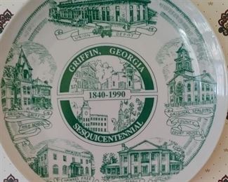 Vintage Griffin Georgia plate 1840 to 1990