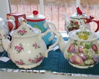 Beautiful porcelain teapot collection