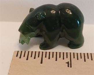 Jade carved bear