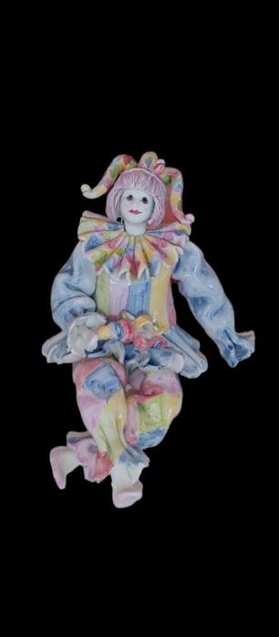 Very Rare Jester Clown 1994 Made in Italy For Gumps