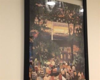 TONY BENNET signed Professionally framed Ravinia poster 1988
