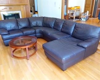 Expresso Natuzzi Italian Leather sofa 
