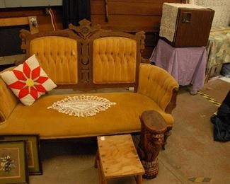 Renaissance Revival Sofa or Settee, circa 1870s. Walnut.