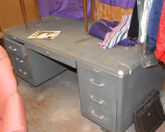 1940s Steel Tank Desk. 