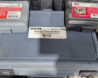 OEM Relay Circuit Pro Deluxe 12/24 Volt Relay Tester Part No. 27211 and (2) Lisle Relay Test Jumper Kits